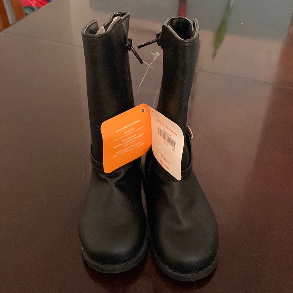 NEW GYMBOREE BOOT BLACK SIZE 8